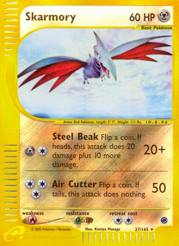 E-Series Expedition Skarmory #27/165 reverse holo